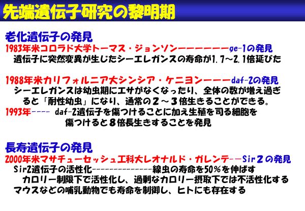 資料：先端遺伝子研究の黎明期