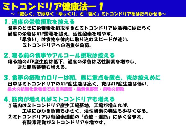 資料：ミトコンドリア健康法ー1